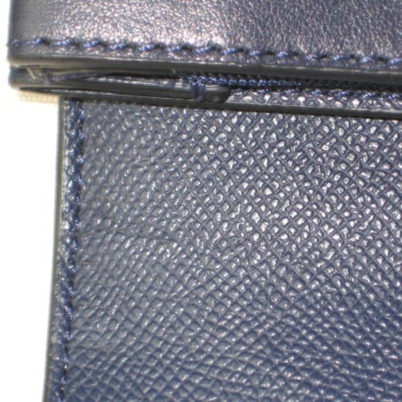 NWT Coach F53910 Envelope Wallet Navy Blue Quilted Leather $295 Imperfect As Is - Picture 12 of 13